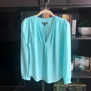 Express mint green blouse size xs